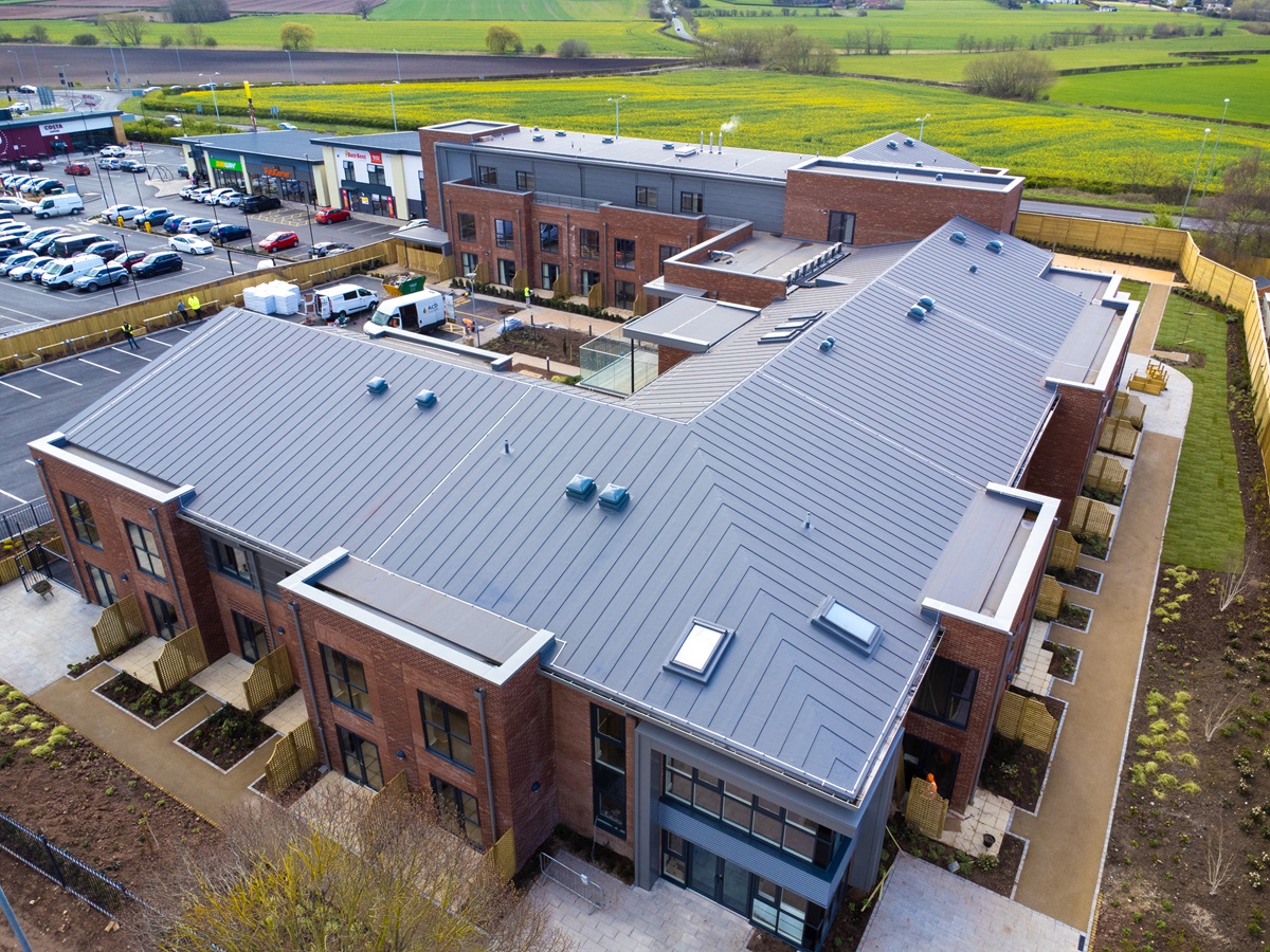Using single ply to replicate a metal standing seam roof